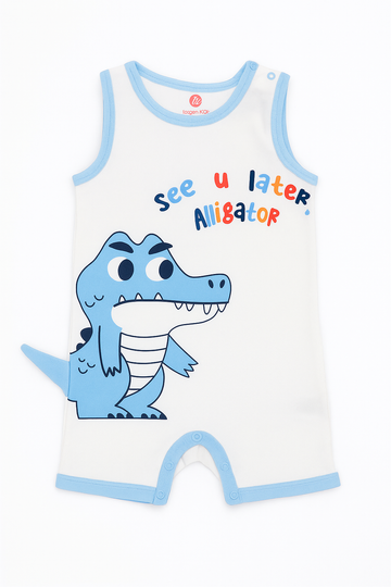 Alligator Adventure Romper