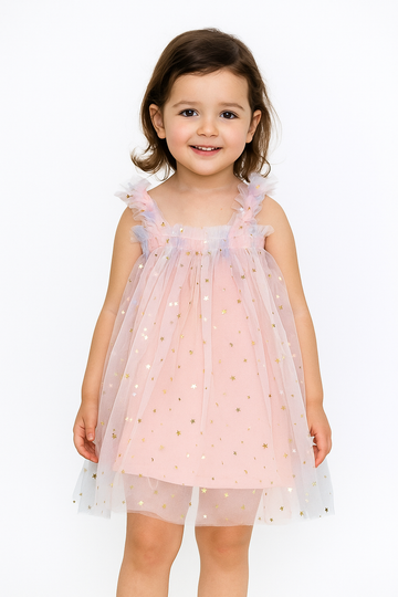 Dreamlight Rainbow Star Tulle Dress