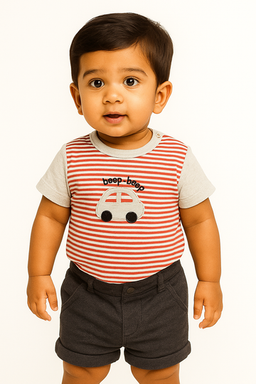 Beep Beep T‑Shirt & Pocket Shorts Set