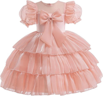Party Wear For Baby Doll Peach Color