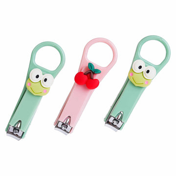 Pink & Green Baby Nail Scissors