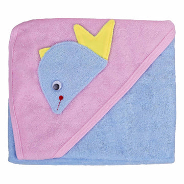 Fish Cap Dark Blue Towel for Baby