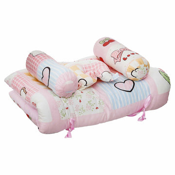 Pink Bed Set for Baby with Neck Rest and Pillow