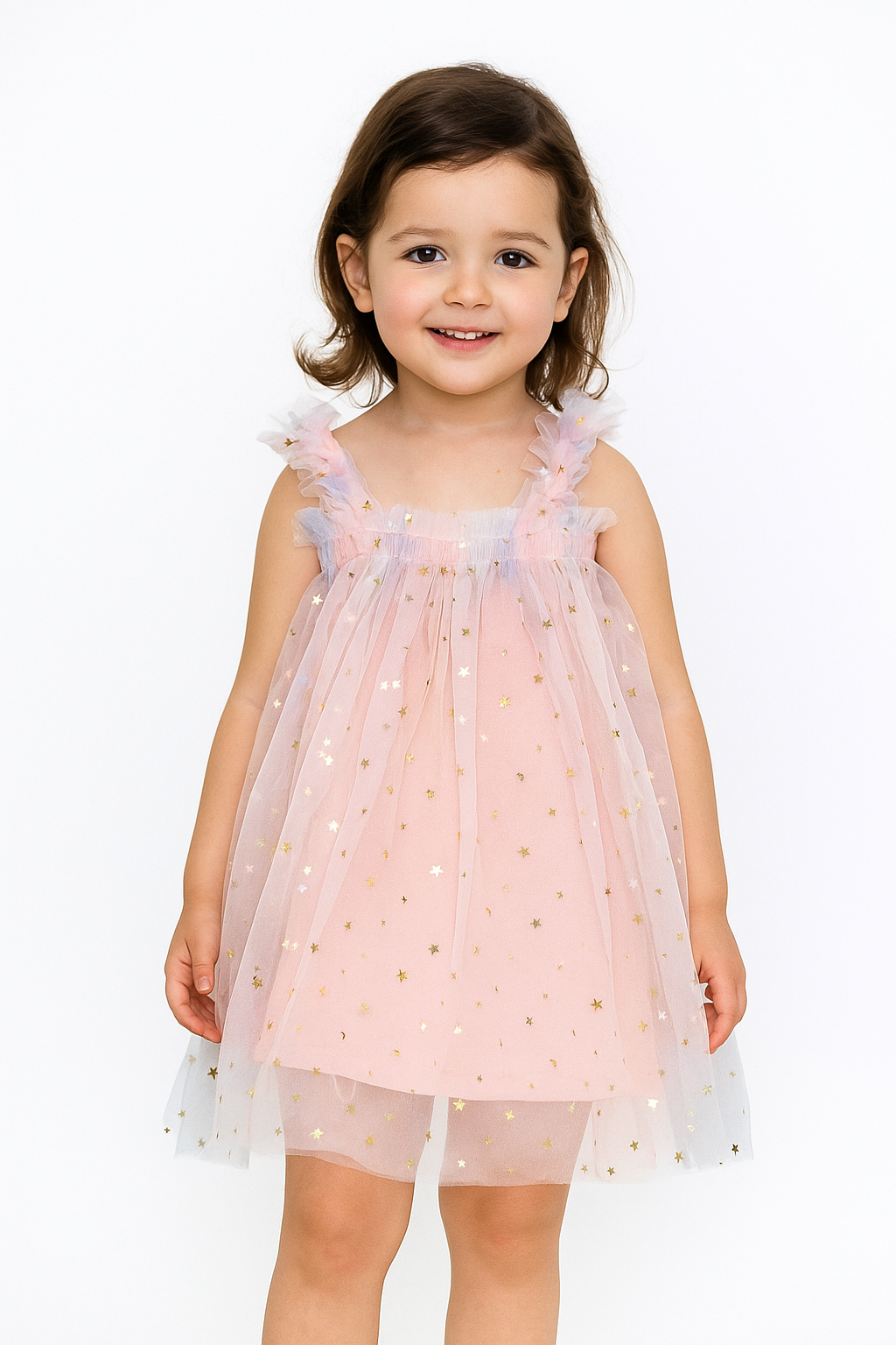 Dreamlight Rainbow Star Tulle Dress