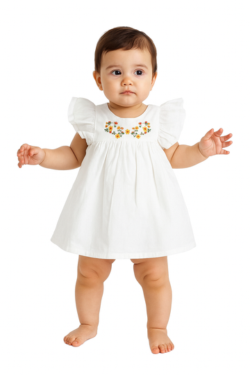 Meadow Blossom Flutter Top & Diaper‑Cover Set