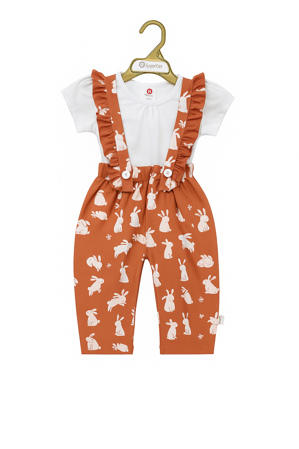 Bunny Hop Organic Ruffle Jumper Set