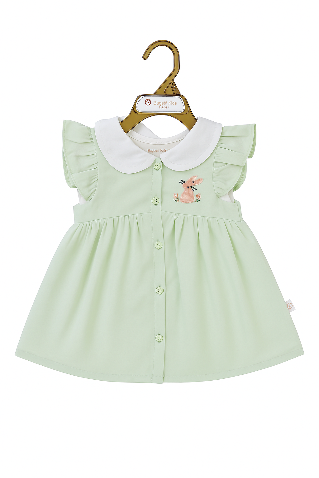 Bunny Blossom Flutter Top & Diaper‑Cover Set