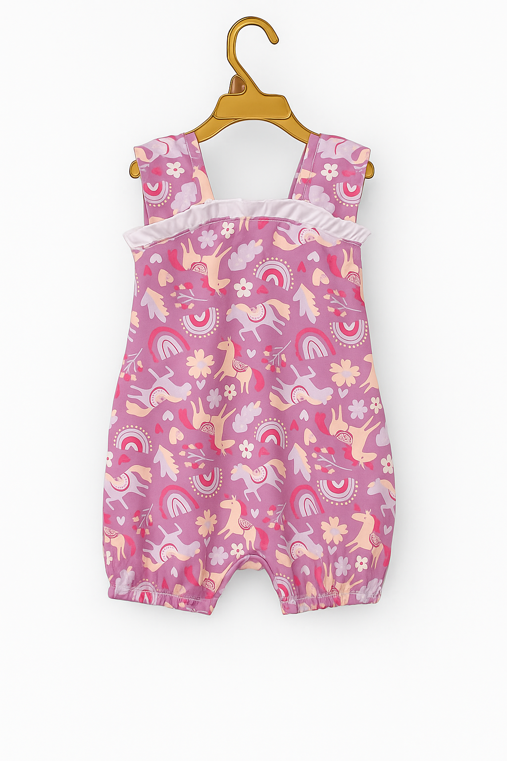 Enchanted Unicorn Meadow Organic Romper Romper