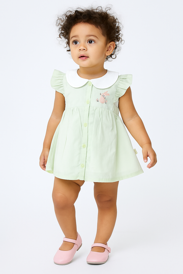 Bunny Blossom Flutter Top & Diaper‑Cover Set