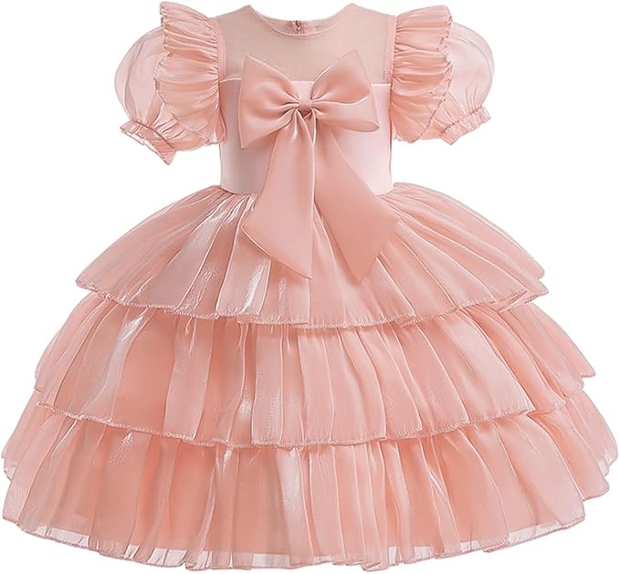 Party Wear For Baby Doll Peach Color