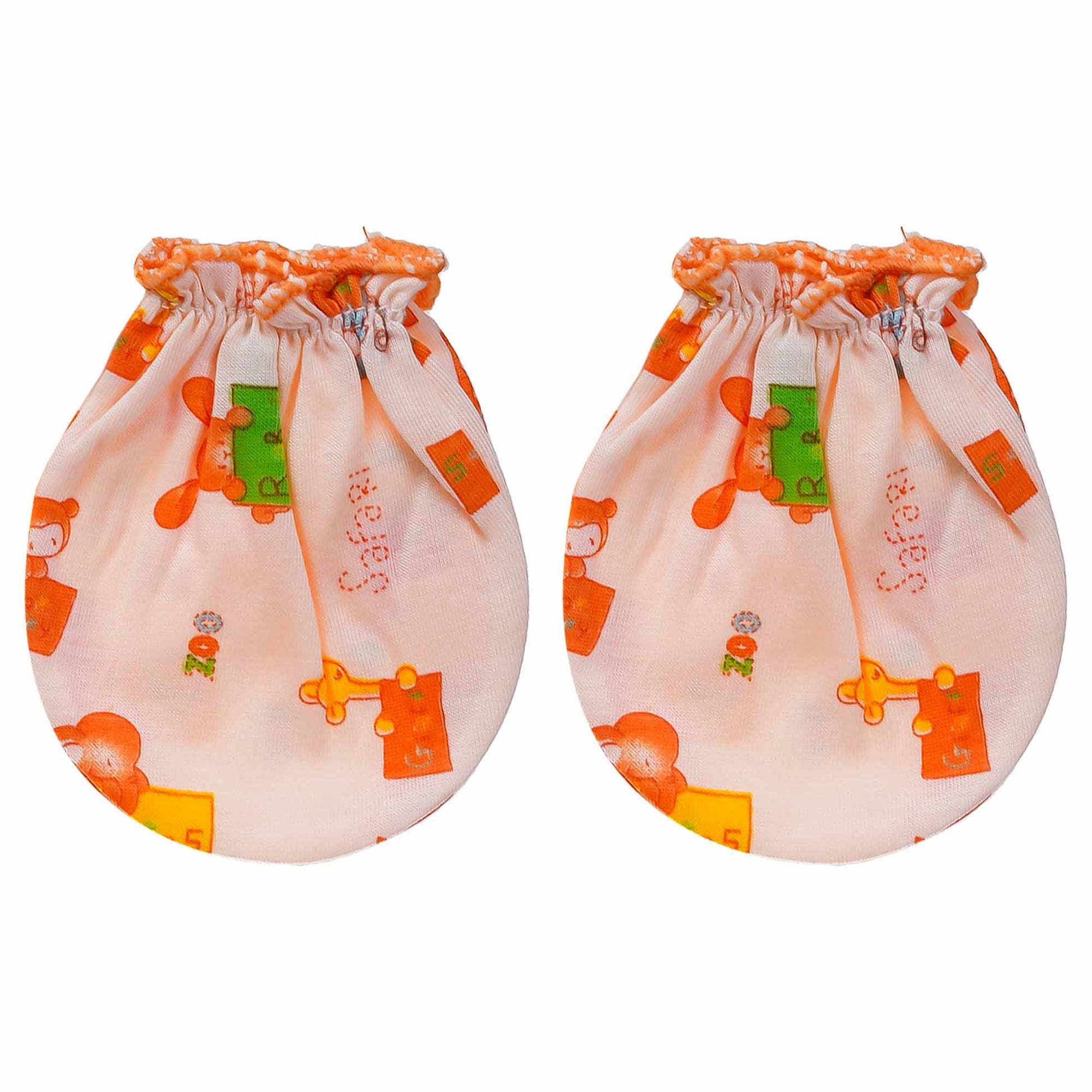 Orange Mittens For Your Baby