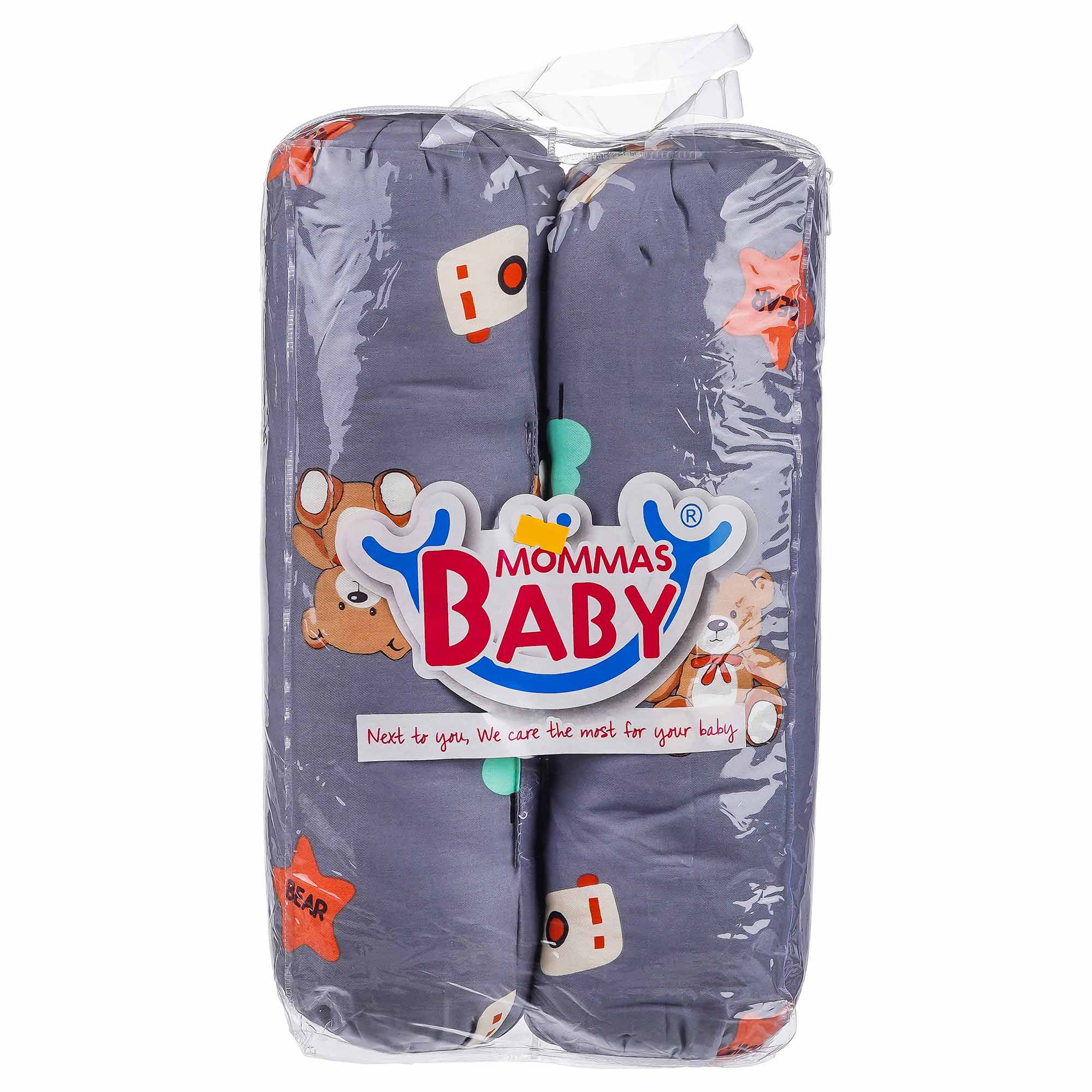 Big Grey Cotton Bolster for Baby