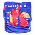 Blue Diaper with Button