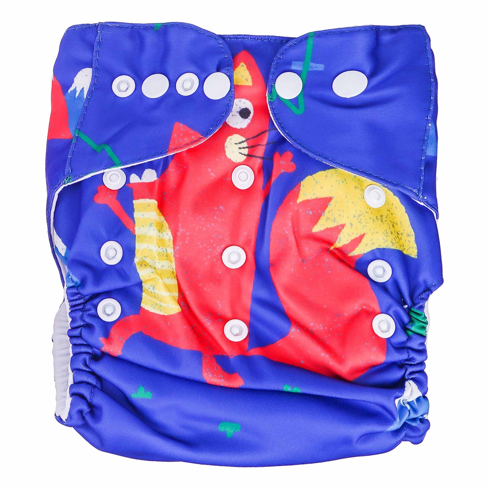 Blue Diaper with Button