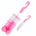 Pink Baby Bottle and Nipple Cleaning Brush
