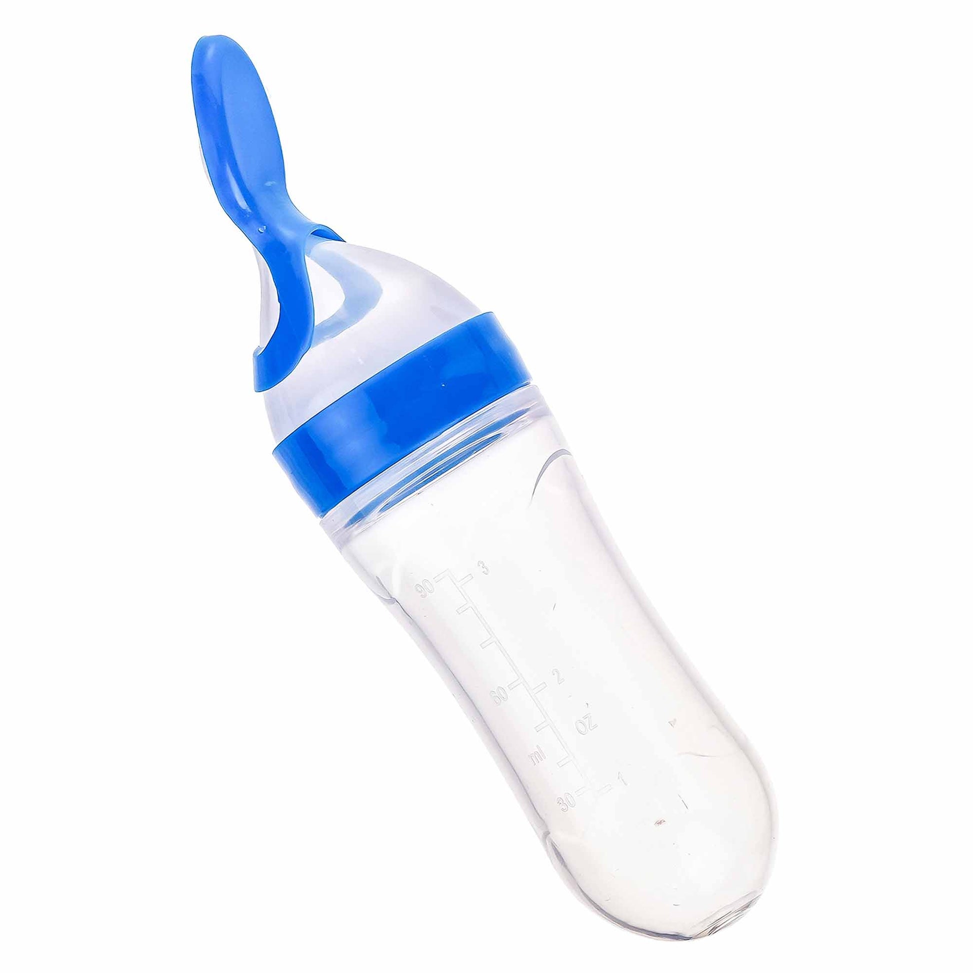 Blue Baby Silicone Spoon Feeder