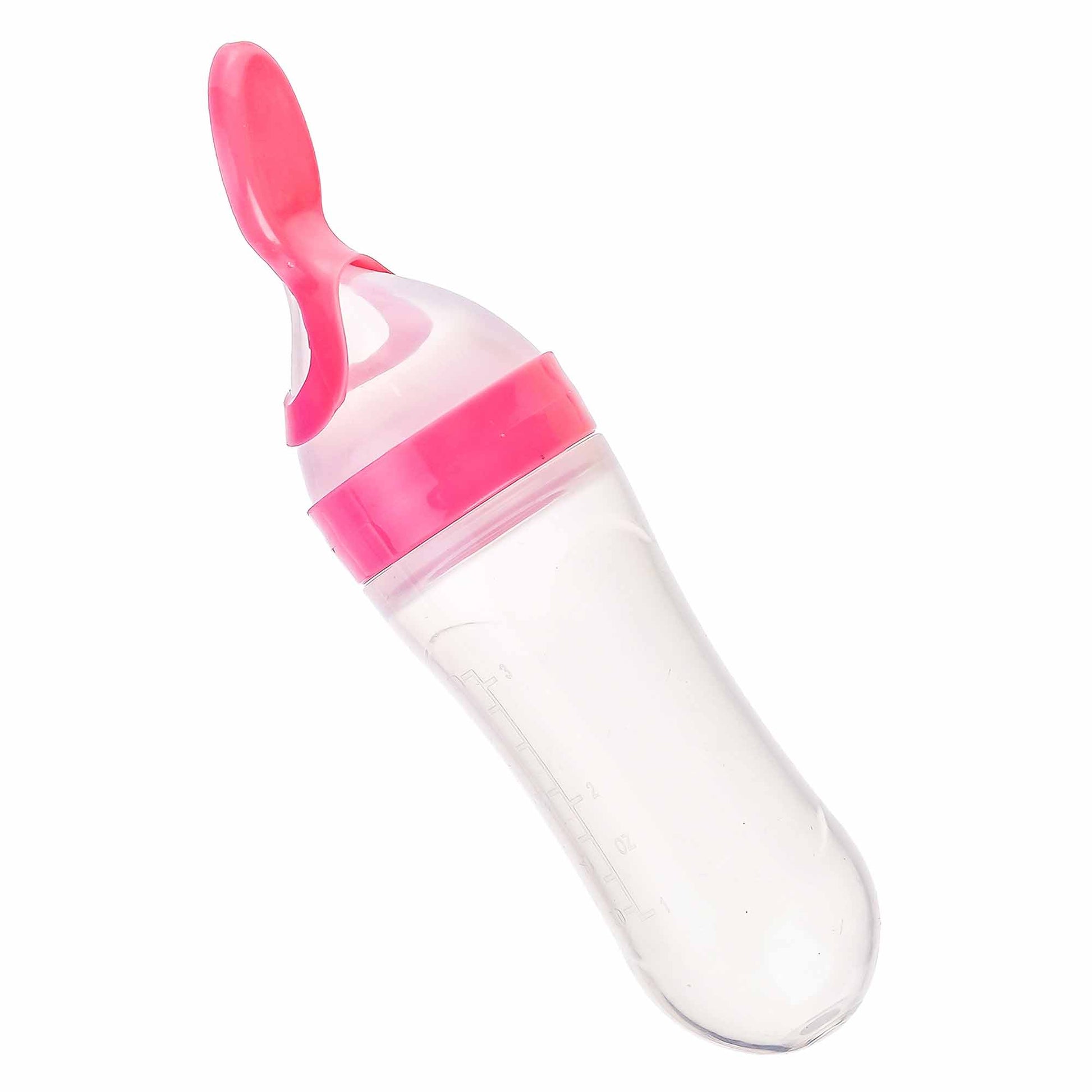 Pink Baby Silicone Spoon Feeder