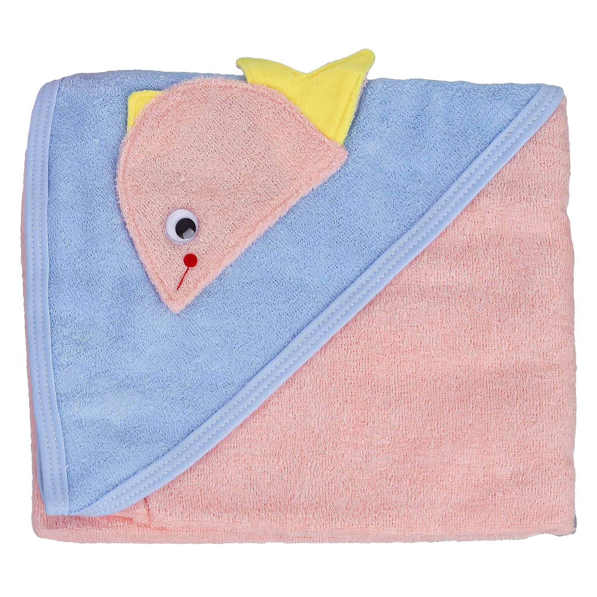 Fish Cap Peach Towel for Baby