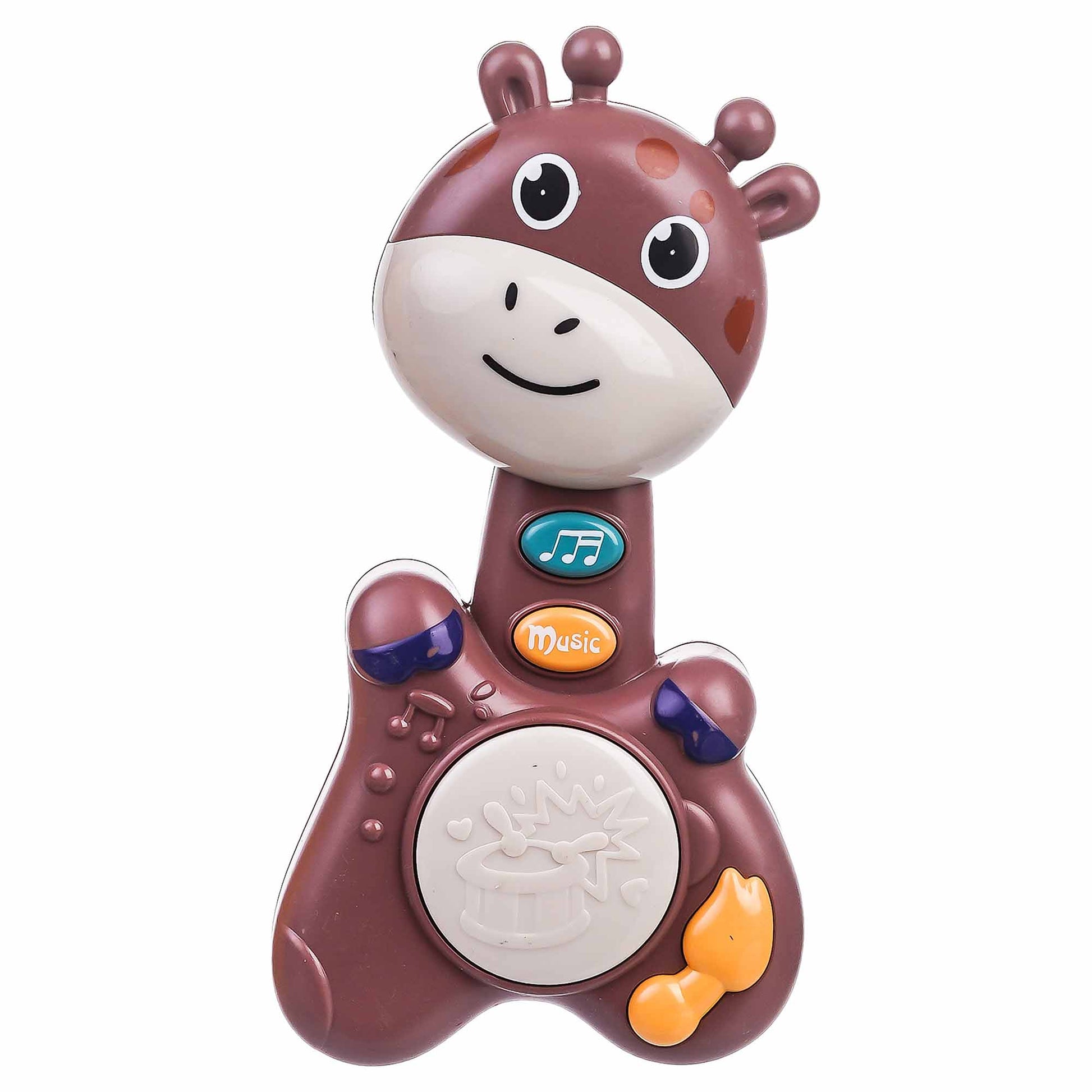 Cute Giraffe Brown Baby Rattle Toy