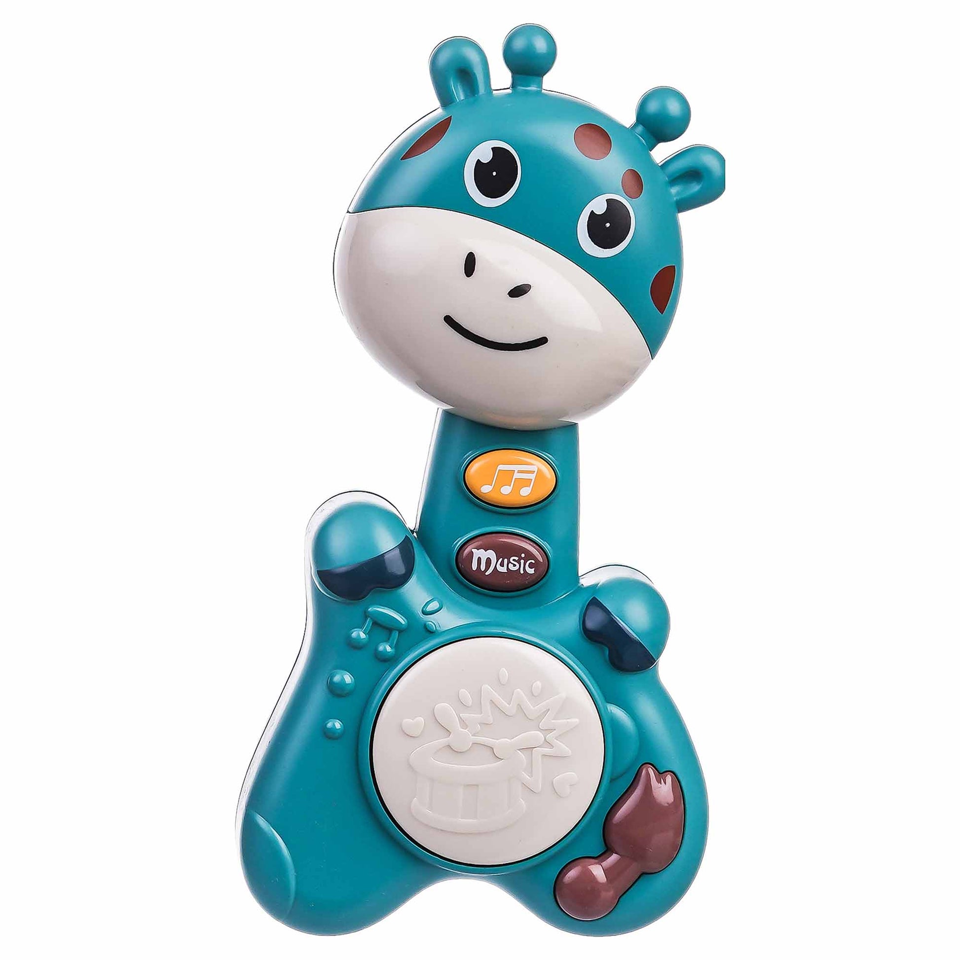 Cute Giraffe Blue Baby Rattle Toy