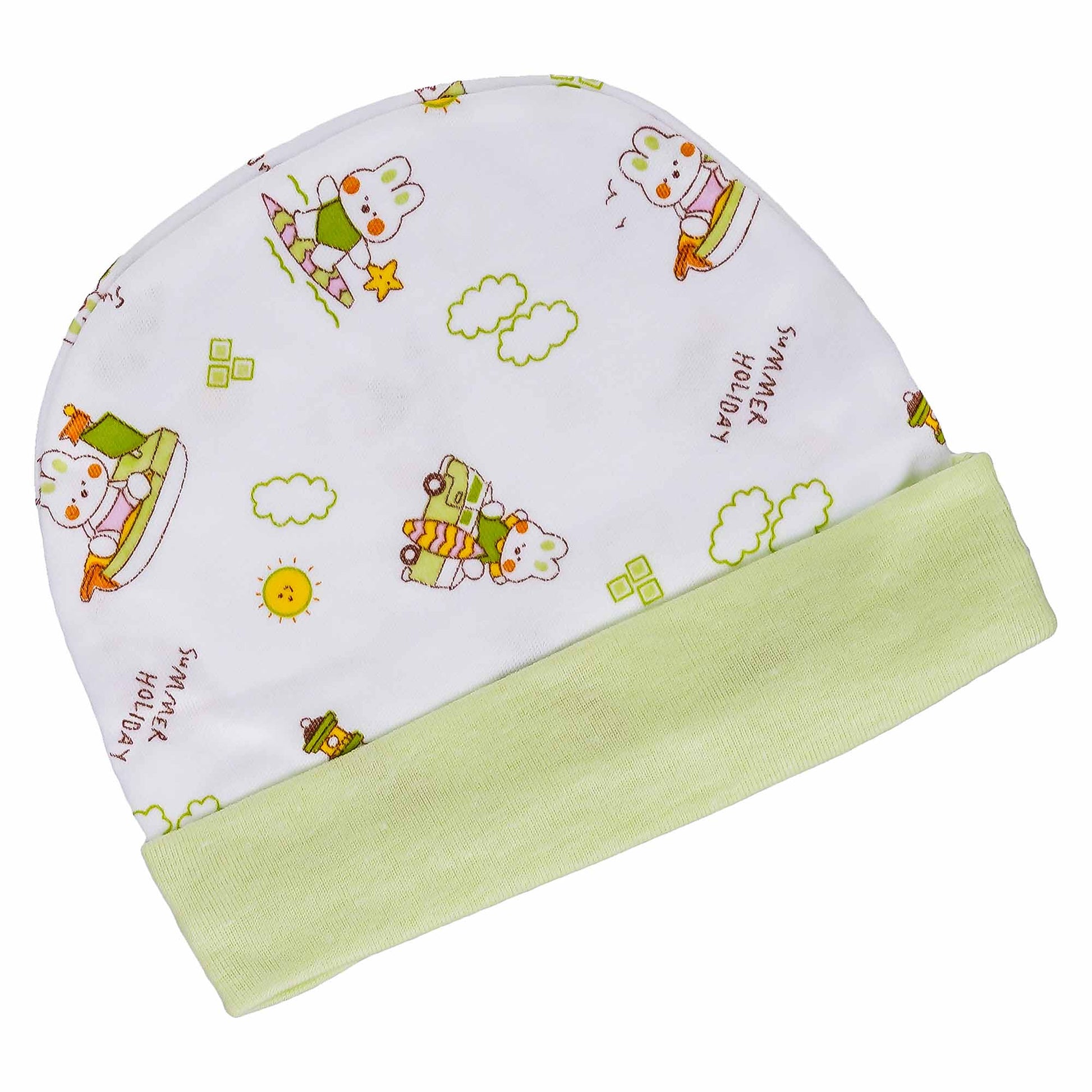 Cute Green Cap for New Born Baby