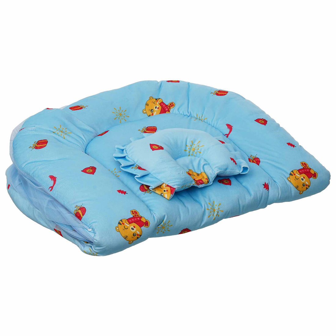 Blue Bed Set with Net