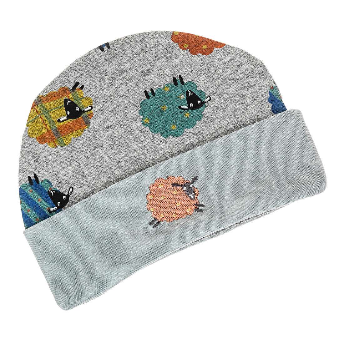 Printed Hat with Solid Cuff