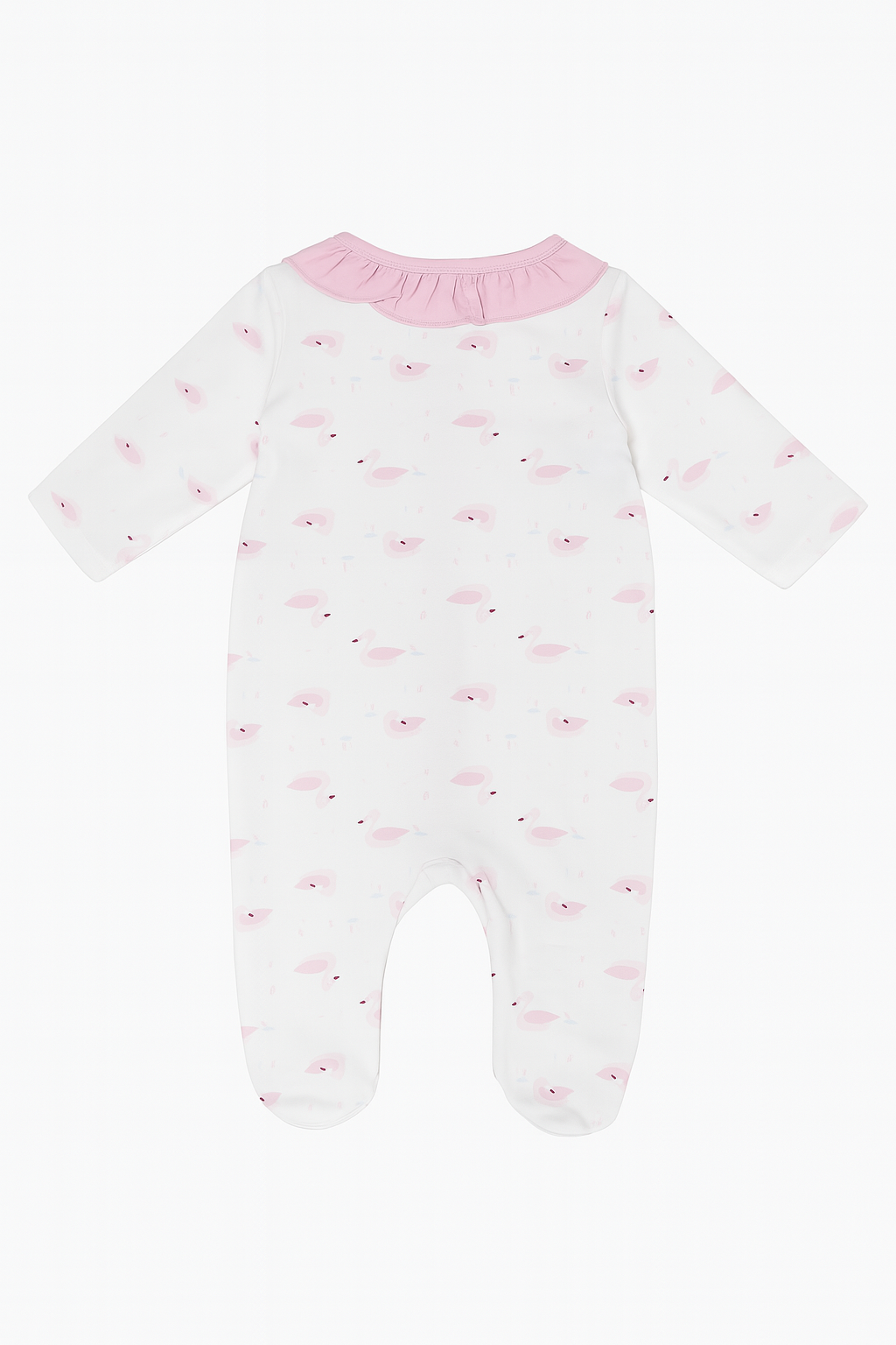 Kozeecub Pink Duckling Ruffle Footed Sleepsuit