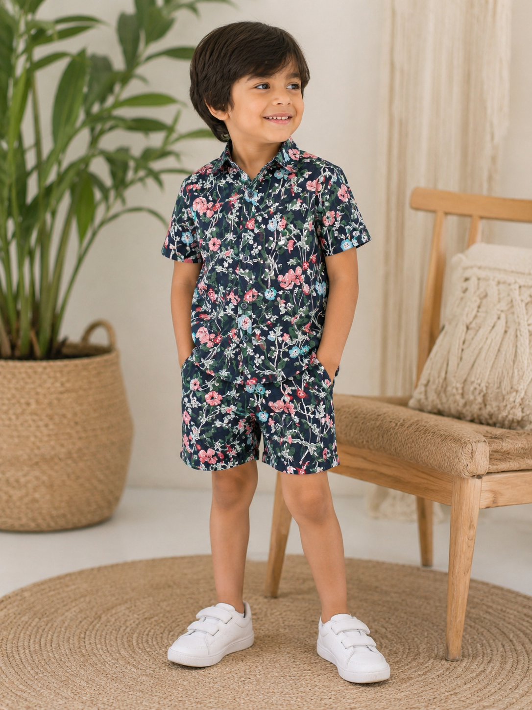 Midnight Blossom Co-ord Set