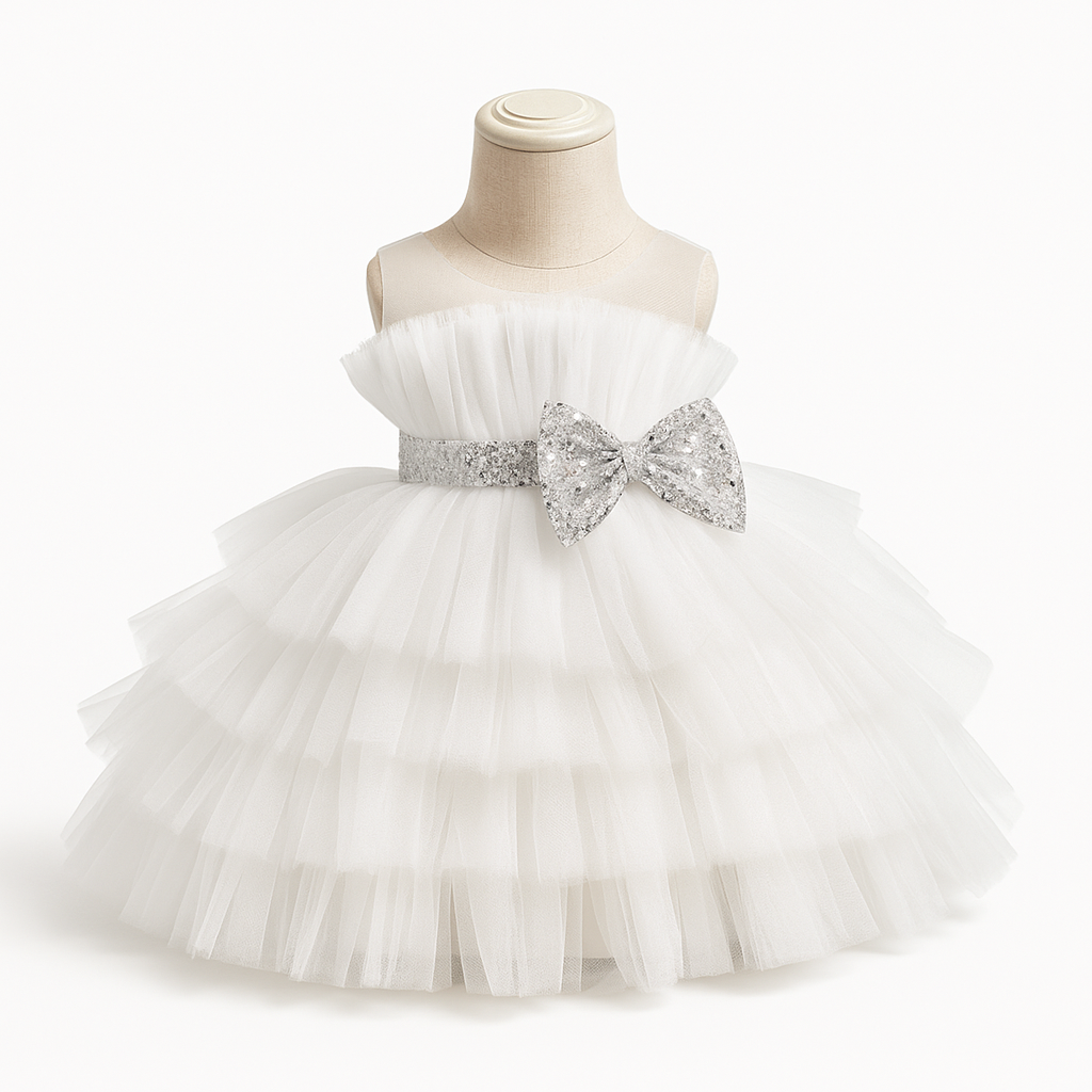 White Dress Flower Girl